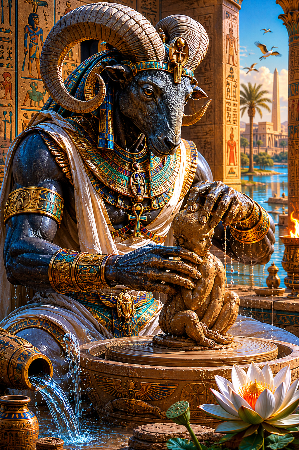 Khnum: The Divine Potter of Creation