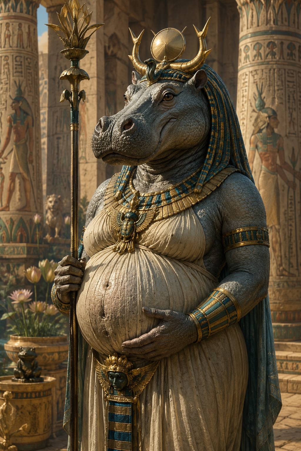 Taweret: Guardian of Mothers and Fertility in Egyptian Mysteries