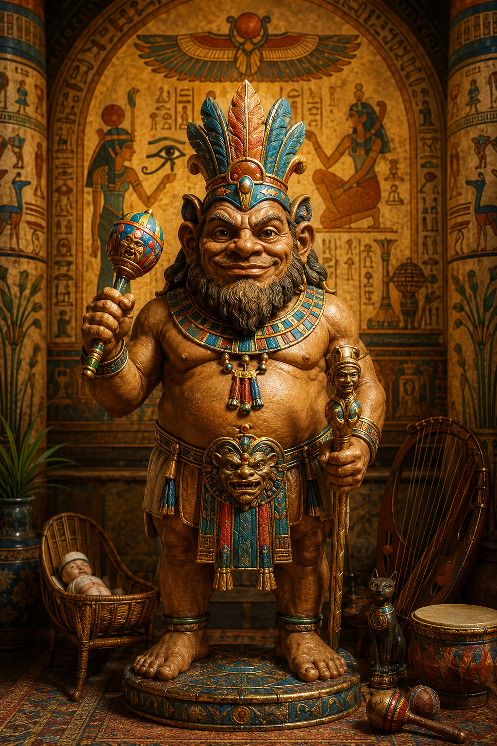 Bes: Guardian of Joy and Protection in Egyptian Mysteries