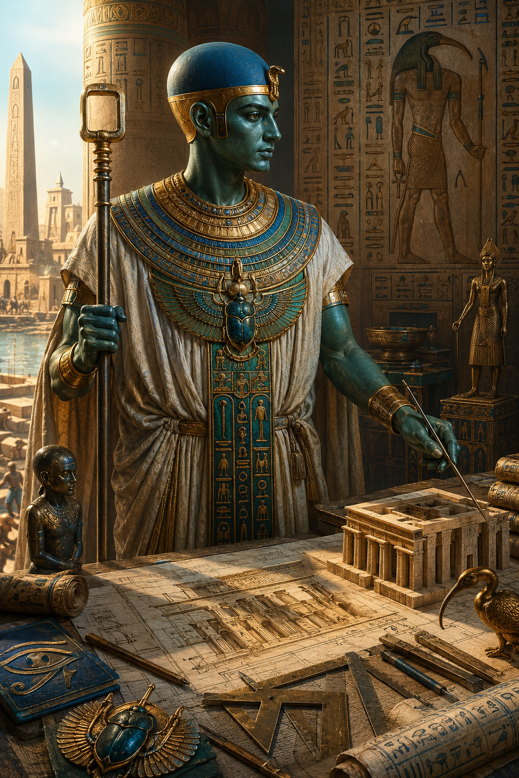 Ptah's Blueprint: Mastery through Thought and Speech