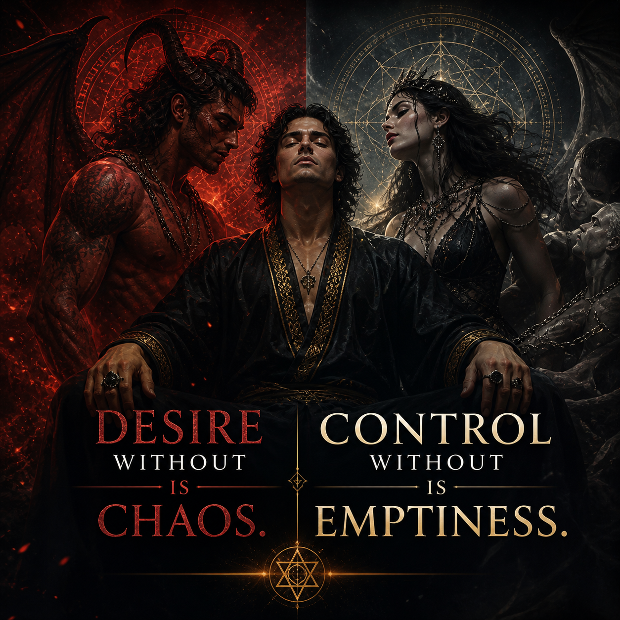 Desire Without Control Is Chaos. Control Without Desire Is Emptiness.