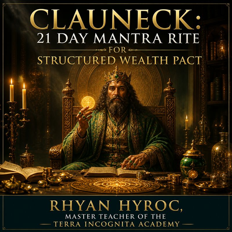 Clauneck: 21 day Mantra Rite for Structured Wealth Pact