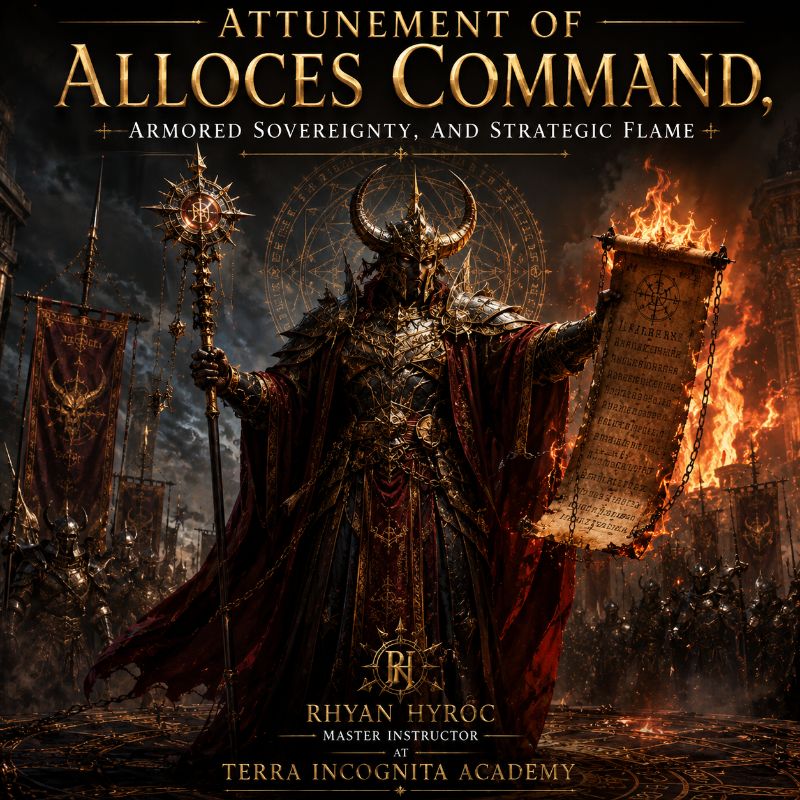 Attunnement of  Alloces: Duke of Command, Armored Sovereignty, and Strategic Flame