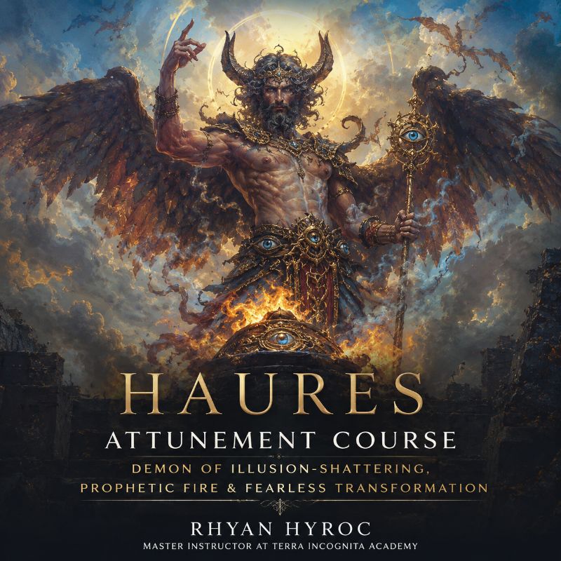 Haures Attunement Course: Demon of Illusion-Shattering, Prophetic Fire & Fearless Transformation