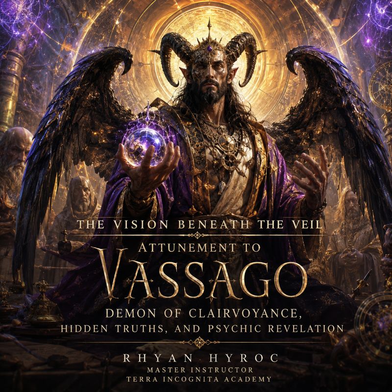 The Vision Beneath the Veil – Attunement to Vassago, Demon of Clairvoyance, Hidden Truths, and Psychic Revelation