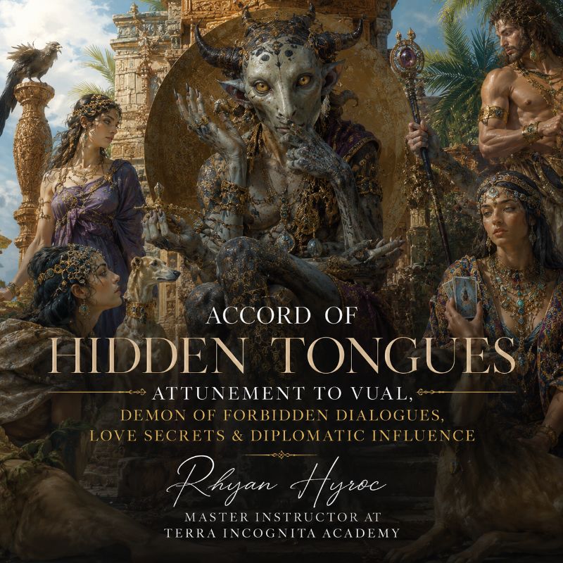 Accord of Hidden Tongues – Attunement to Vual, Demon of Forbidden Dialogues, Love Secrets & Diplomatic Influence