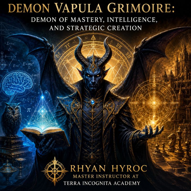 Demon Vapula Grimoire: Demon of Mastery, Intelligence, and Strategic Creation