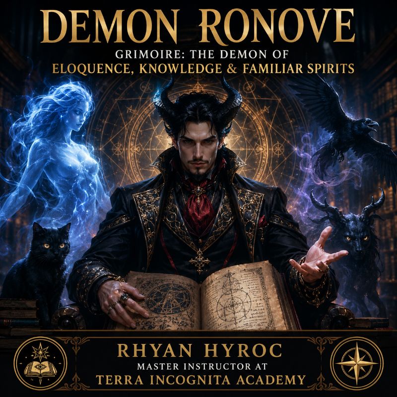 Demon Ronove Grimoire: the Demon of Eloquence, Knowledge & Familiar Spirits