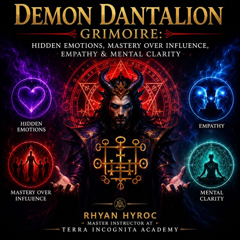 Demon Dantalion Grimoire: Hidden Emotions, Mastery over Influence, Empathy & Mental Clarity