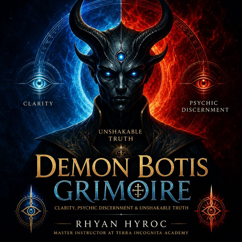Demon Botis Grimoire: clarity, psychic discernment & unshakable truth.