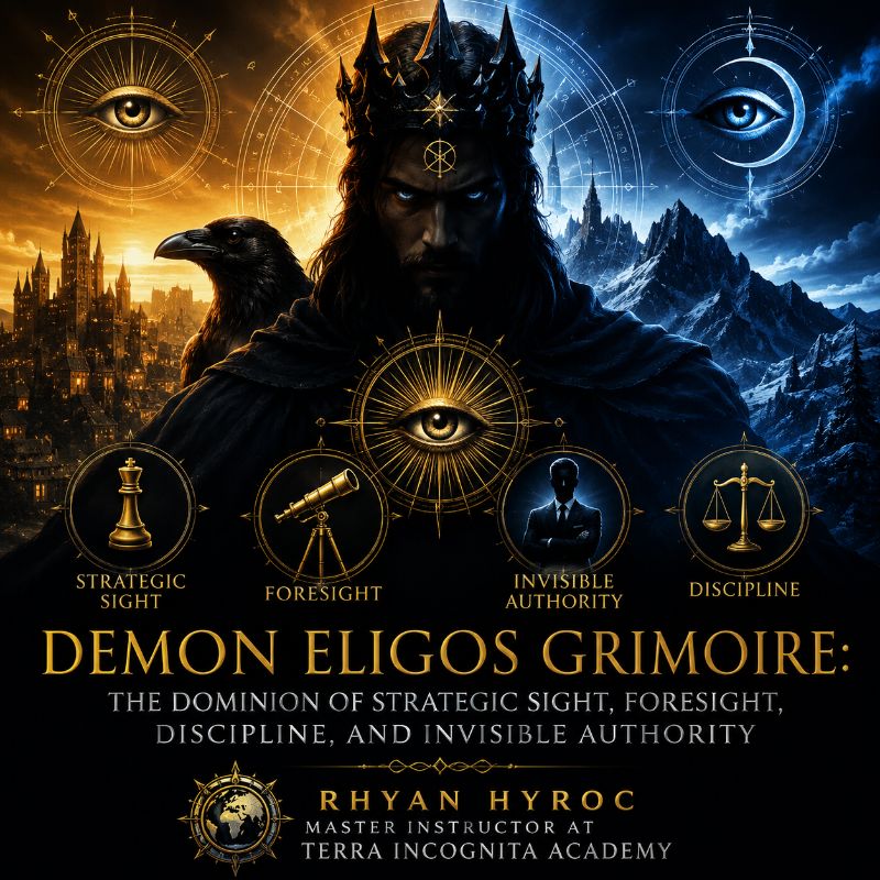 Demon Eligos Grimoire: The Dominion of Strategic Sight, Foresight, Ddiscipline, and Invisible Authority