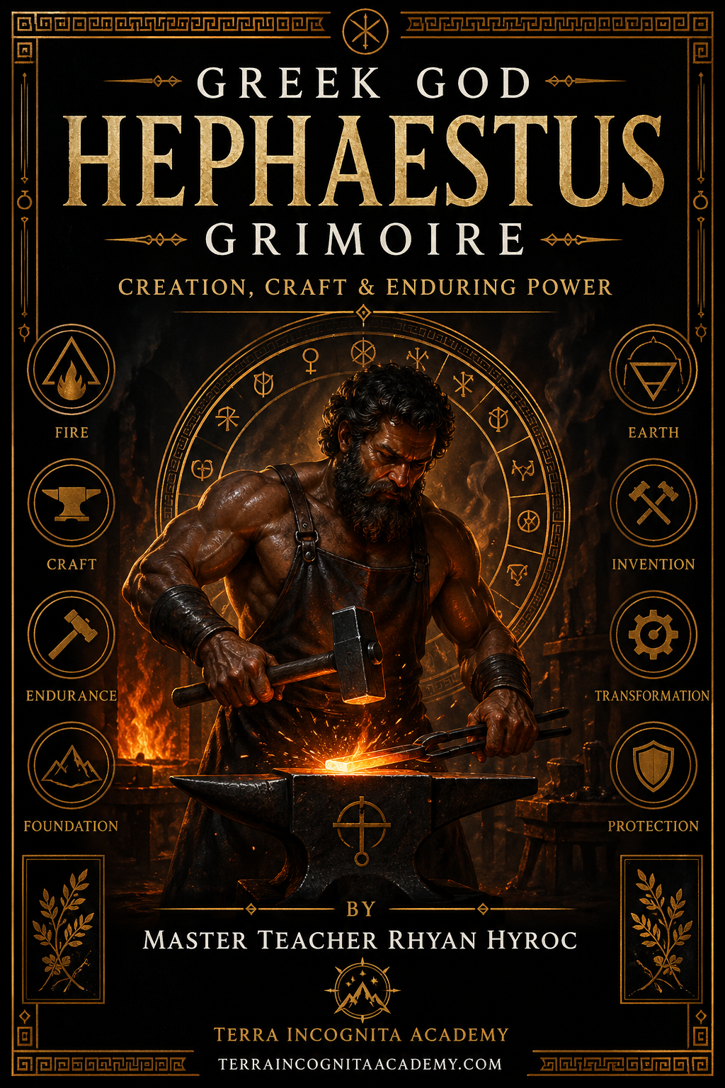 Greek God Hephaestus Grimoire of Creation, Craft & Enduring Power