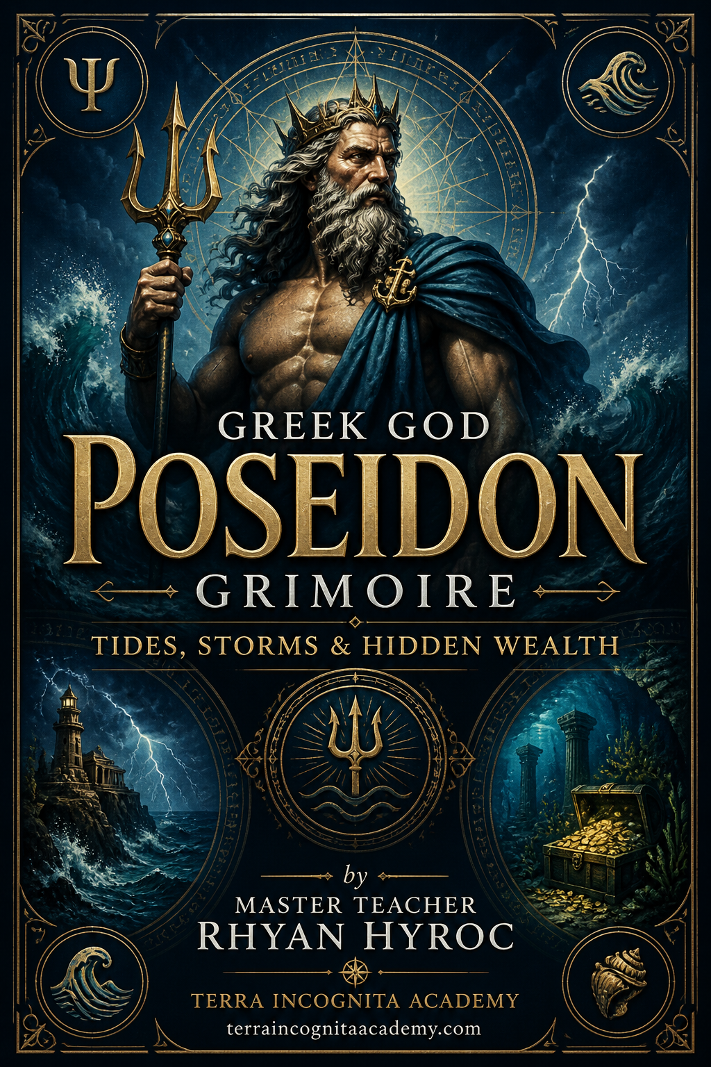 Greek God Poseidon Grimoire of Tides, Storms & Hidden Wealth