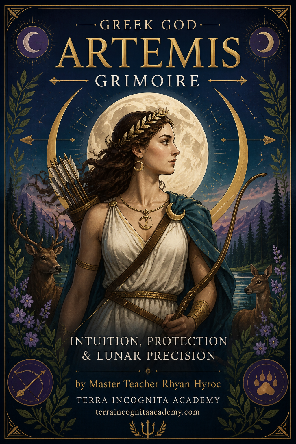 Greek God Artemis Grimoire of Intuition, Protection & Lunar Precision