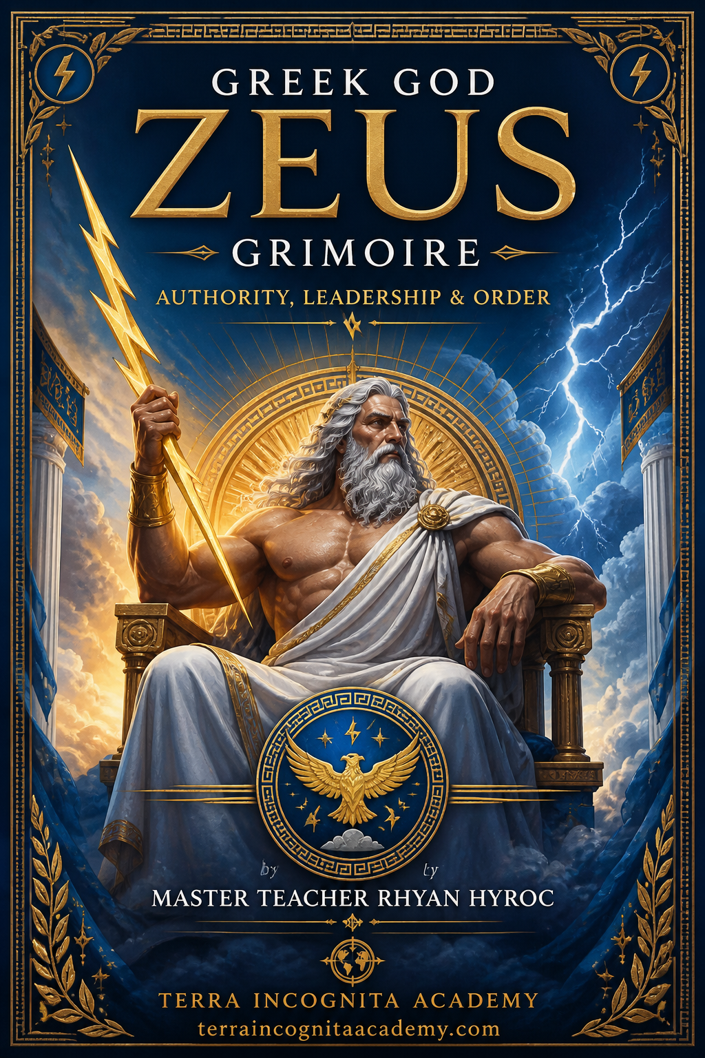 Greek God Zeus Grimoire of Authority, Leadership & Order