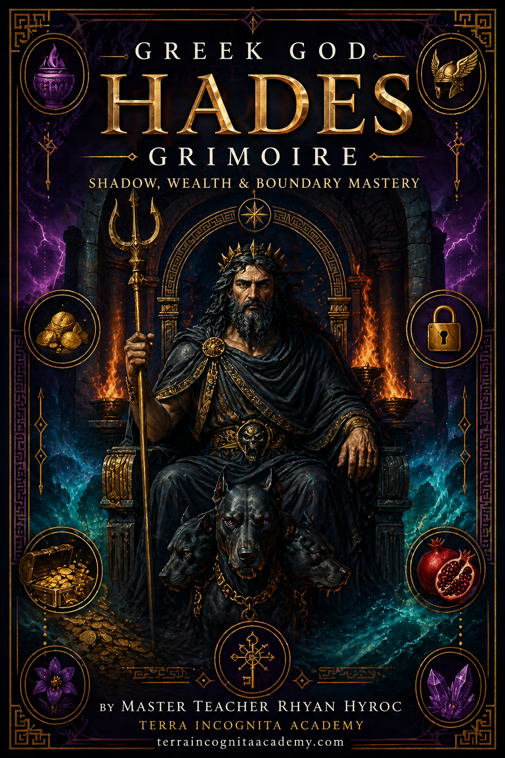Greek God Hades Grimoire of Shadow, Wealth & Boundary Mastery