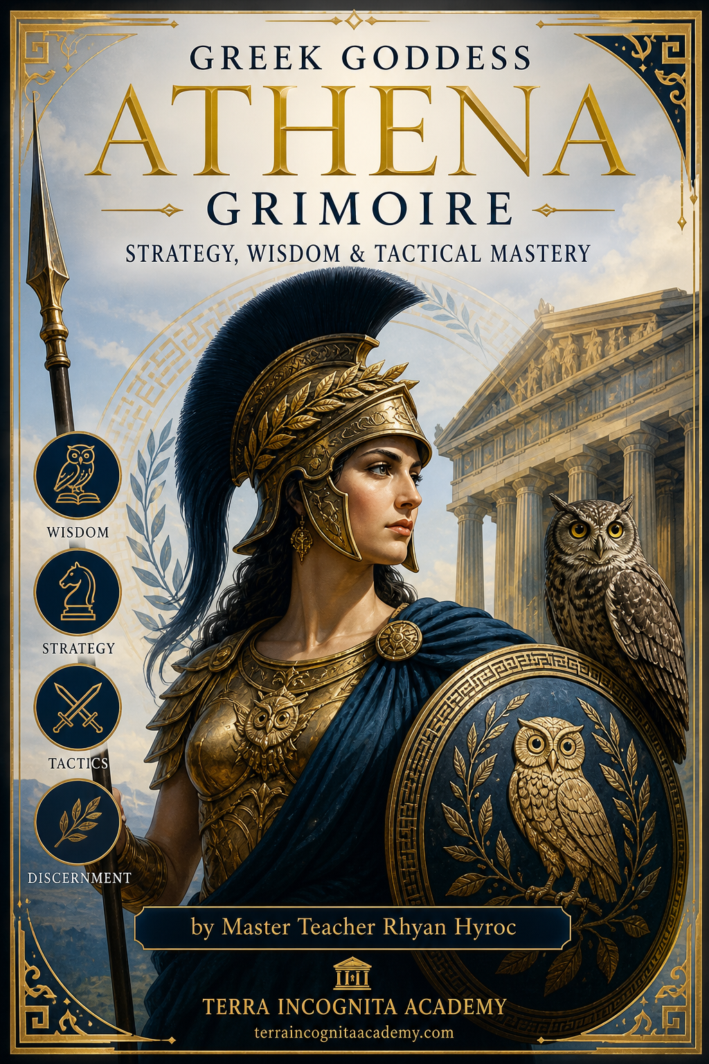 Greek Goddess Athena Grimoire of Strategy, Wisdom & Tactical Mastery
