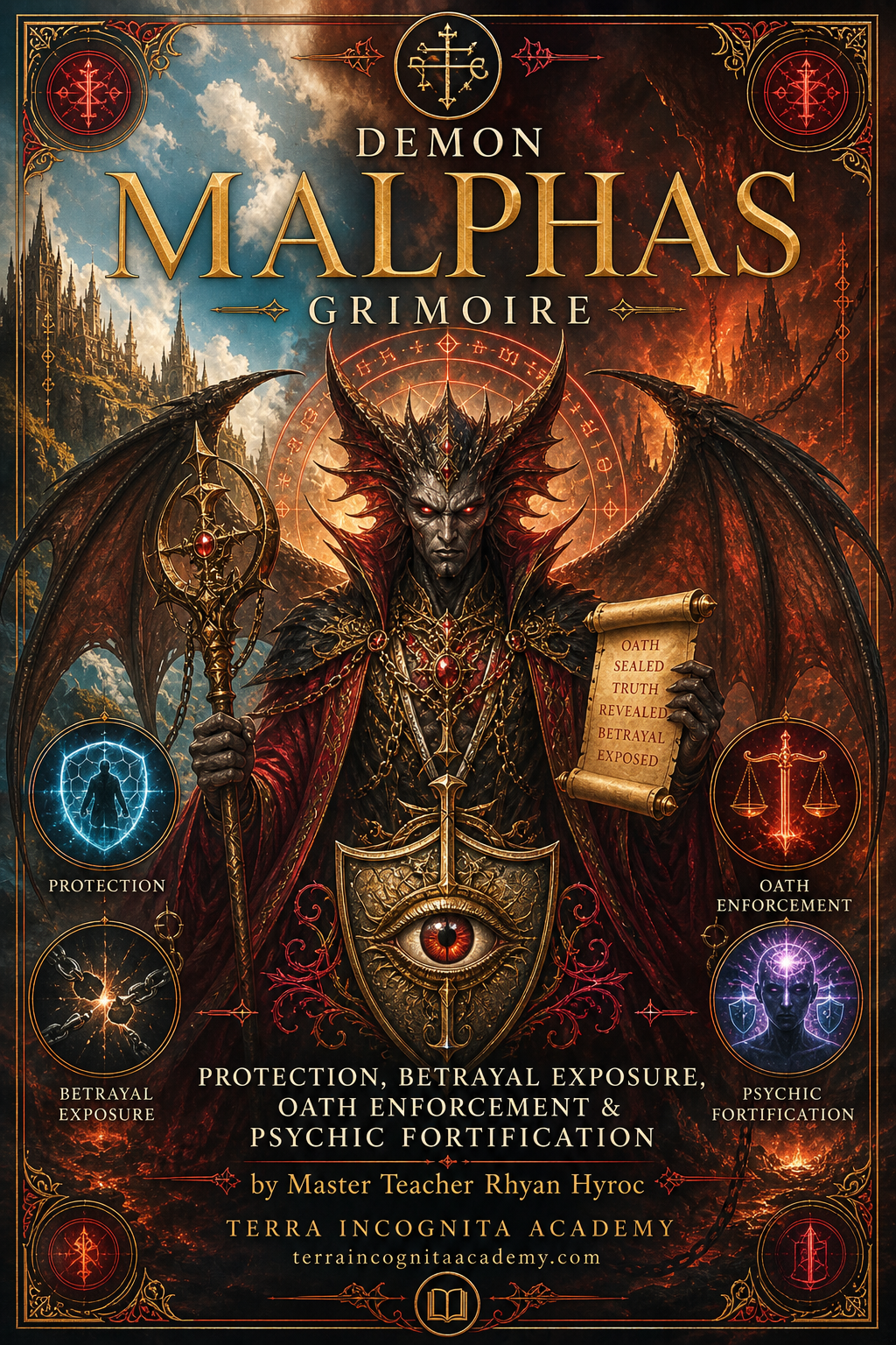 Demon Malphas Grimoire – Protection, Betrayal Exposure, Oath Enforcement & Psychic Fortification