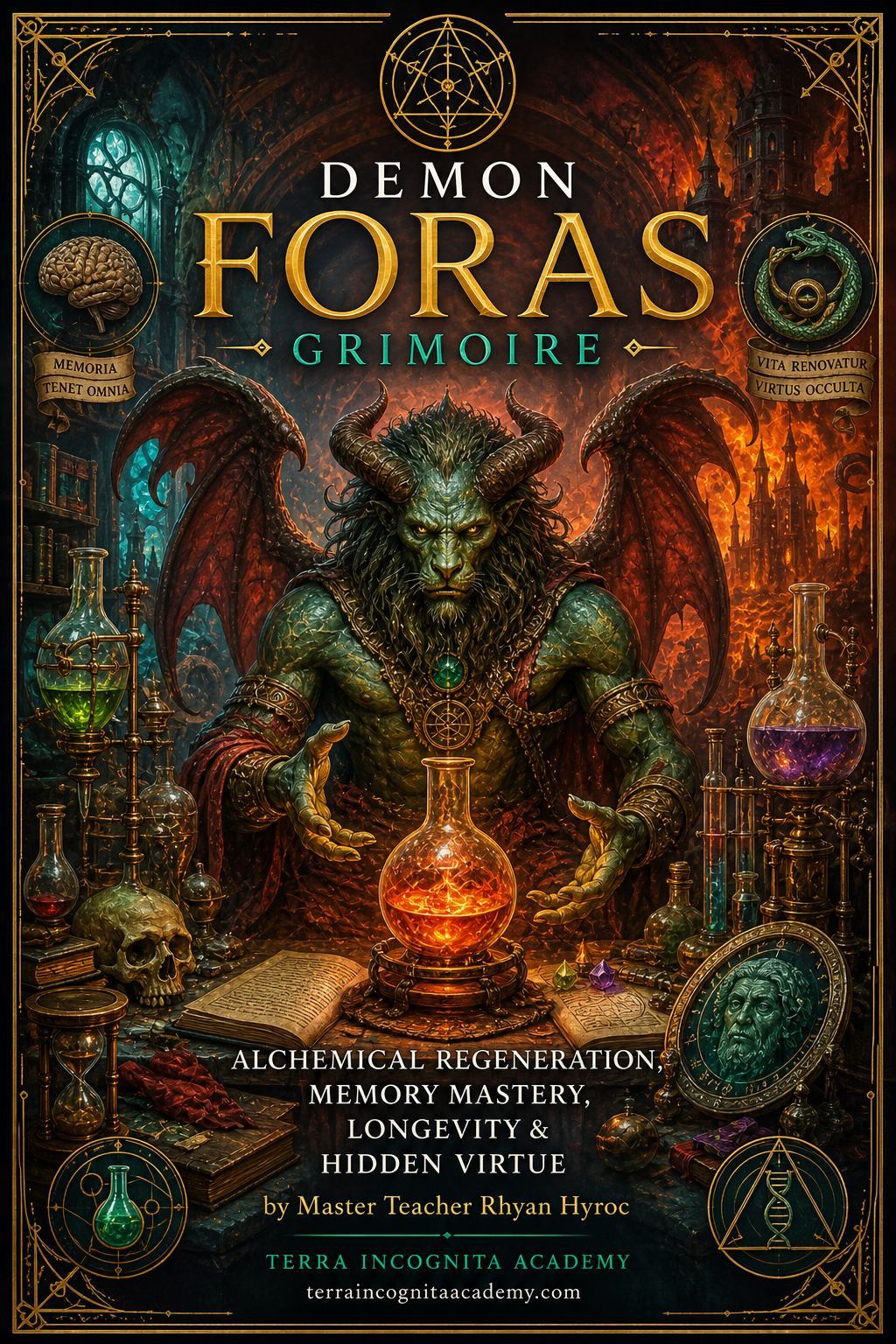 Demon Foras Grimoire – Alchemical Regeneration, Memory Mastery, Longevity & Hidden Virtue