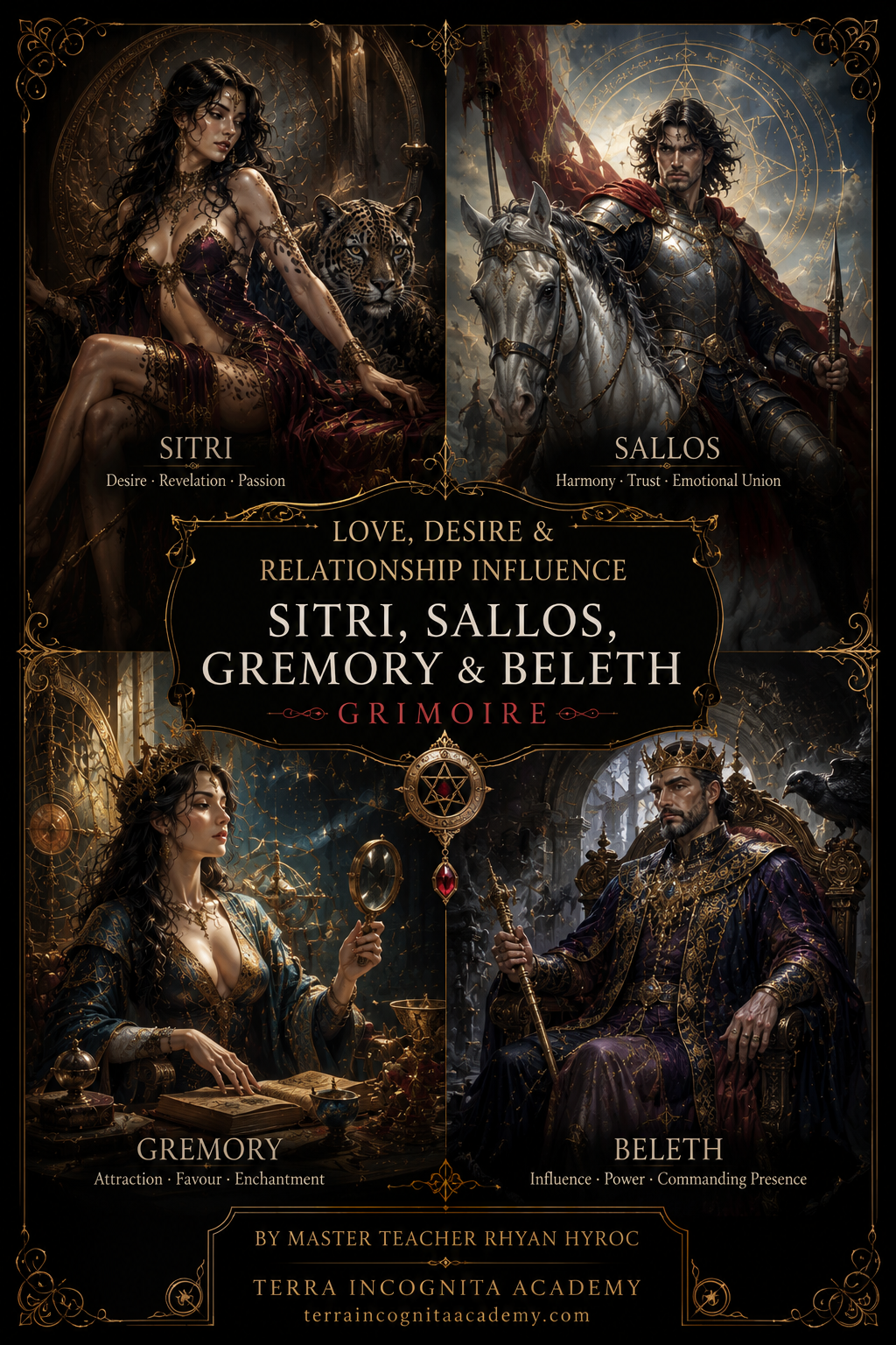 Love, Desire & Relationship Influence with the Sitri, Sallos, Gremory, Beleth Grimoires