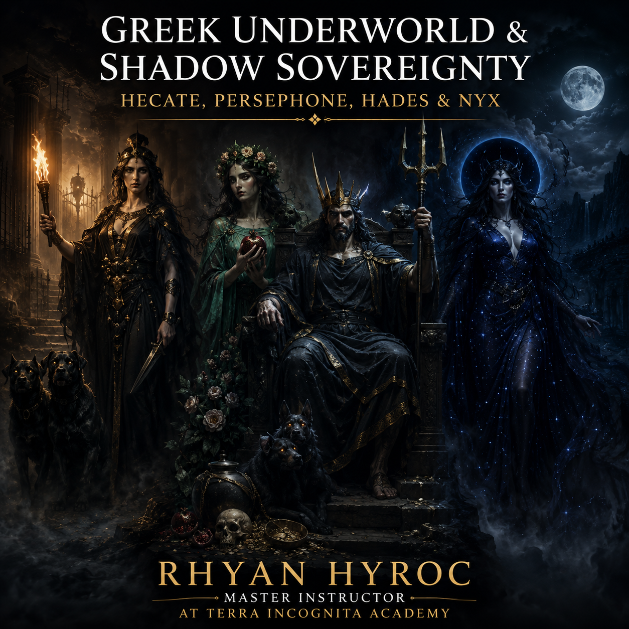 Greek Underworld & Shadow Sovereignty Hecate, Persephone, Hades & Nyx